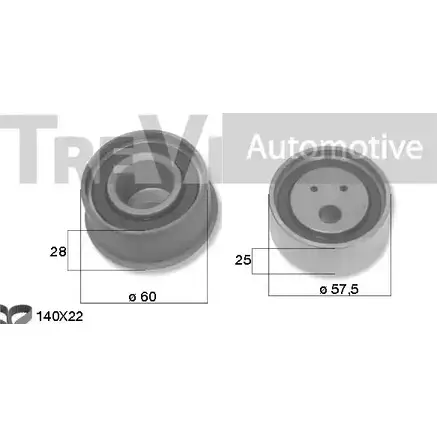 Комплект ремня ГРМ TREVI AUTOMOTIVE 1194571039 KD1472 RP K3455D SK3455D