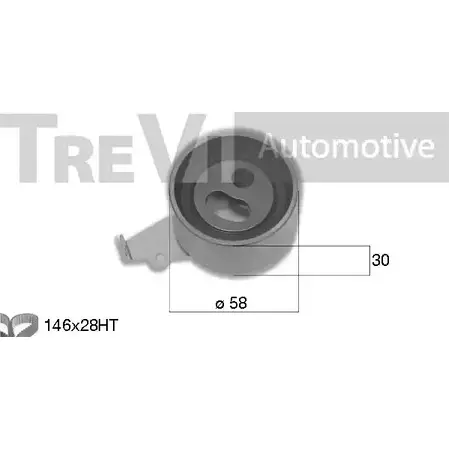 Комплект ремня ГРМ TREVI AUTOMOTIVE 1194571053 KD1480 SK3464D RPK3 464D