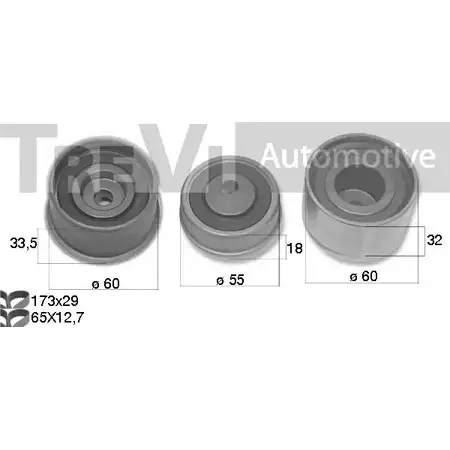 Комплект ремня ГРМ TREVI AUTOMOTIVE 1194571067 SK3470D KD1486 RPK3470 D