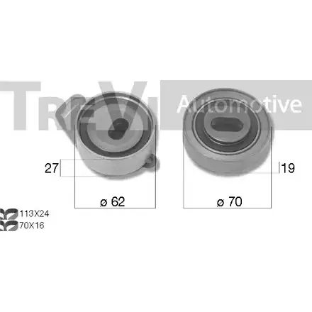 Комплект ремня ГРМ TREVI AUTOMOTIVE 1194571075 KD1490 SK3474D R PK3474D изображение 0