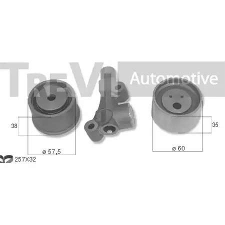 Комплект ремня ГРМ TREVI AUTOMOTIVE 1194571109 KD1507 SK3491D RP K3491D изображение 0