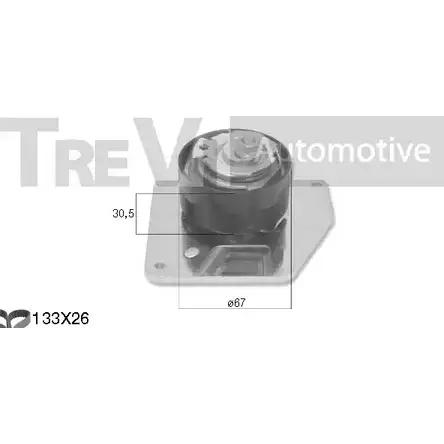 Комплект ремня ГРМ TREVI AUTOMOTIVE 1194571129 KD1517 SK3501D RPK 3501D