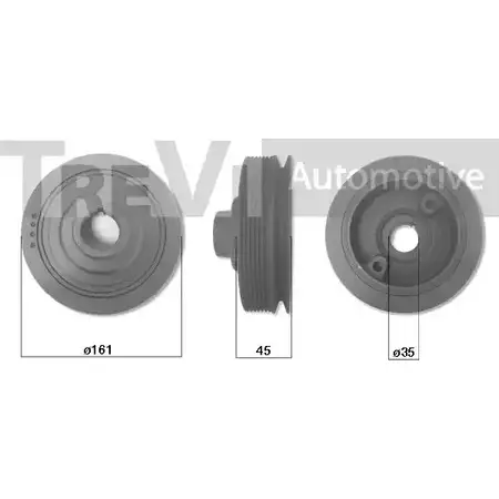 Шкив коленвала TREVI AUTOMOTIVE RPK710001 P103 3 1194571808 PC1125