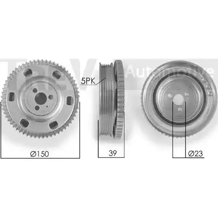 Шкив коленвала TREVI AUTOMOTIVE P1 053 RPK891040 PC1155 1194571919 изображение 0