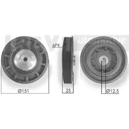 Шкив коленвала TREVI AUTOMOTIVE P108 4 1194571982 RPK955960 PC1174
