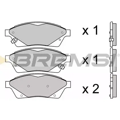 Тормозные колодки, дисковые, комплект BREMSI BP3694 UE5PR6 SP B694 1194742625 изображение 0