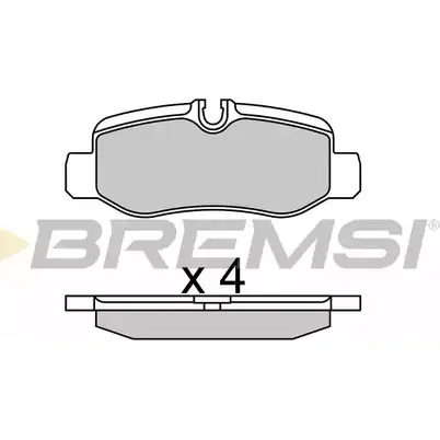 Тормозные колодки, дисковые, комплект BREMSI BP3734 SP B734 1194742673 ZVGSC изображение 0