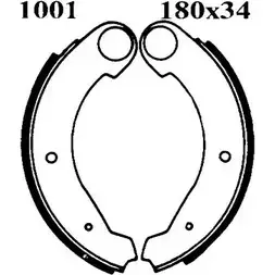 Комплект тормозов, барабанный тормозной механизм BSF HGAUM 6002 1194744458 0 6002 изображение 0
