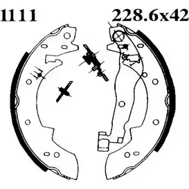 Комплект тормозов, барабанный тормозной механизм BSF 0602 3 6023 HU5R4 1194744472 изображение 0