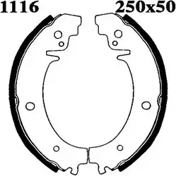 Комплект тормозов, барабанный тормозной механизм BSF 6057 0605 7 1194744503 SPP47ST изображение 0