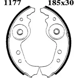 Комплект тормозов, барабанный тормозной механизм BSF 6058 0605 8 1194744504 NDYJV изображение 0