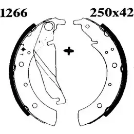 Комплект тормозов, барабанный тормозной механизм BSF 0613 9 6139 WQFHT5 1194744558 изображение 0