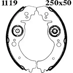 Комплект тормозов, барабанный тормозной механизм BSF MF0P32C 1194744590 0 6175 6175 изображение 0