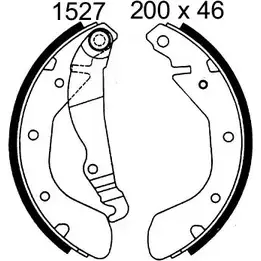 Комплект тормозов, барабанный тормозной механизм BSF 0622 0 6220 FU2EMC7 1194744621 изображение 0