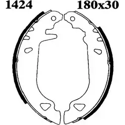 Комплект тормозов, барабанный тормозной механизм BSF UBS7IQX 1194744670 6273 0627 3 изображение 0