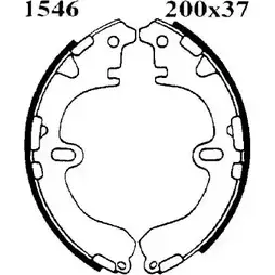 Комплект тормозов, барабанный тормозной механизм BSF 0636 6 6366 7FYIU48 1194744751 изображение 0