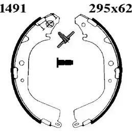 Комплект тормозов, барабанный тормозной механизм BSF 1194744754 JYLPTVX 06 370 6370 изображение 0