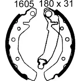 Комплект тормозов, барабанный тормозной механизм BSF 6407 064 07 1194744791 JOHDSDS изображение 0