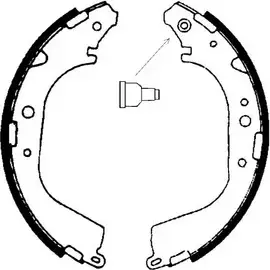 Комплект тормозов, барабанный тормозной механизм BSF 90KX03X 6431 1194744814 0 6431 изображение 0