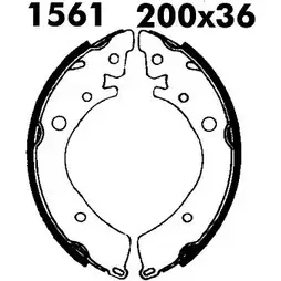 Комплект тормозов, барабанный тормозной механизм BSF 6434 S68DW5 0643 4 1194744817 изображение 0