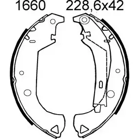 Комплект тормозов, барабанный тормозной механизм BSF Z6HYAN 1194744899 065 19 6519 изображение 0