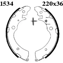 Комплект тормозов, барабанный тормозной механизм BSF D1UJV 1194744926 6546 0 6546 изображение 0
