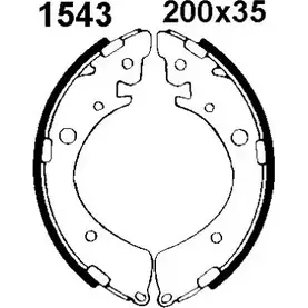 Комплект тормозов, барабанный тормозной механизм BSF 1194744927 0654 7 6547 IOEI5 изображение 0