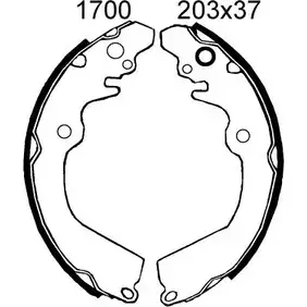 Комплект тормозов, барабанный тормозной механизм BSF 285J2 6559 1194744939 065 59 изображение 0