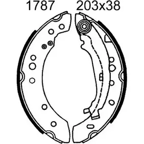 Комплект тормозов, барабанный тормозной механизм BSF 0 6565 AV6WH 1194744945 6565 изображение 0