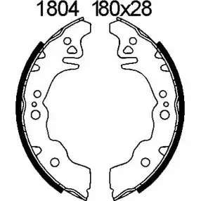 Комплект тормозов, барабанный тормозной механизм BSF 6592 0659 2 R2NJ1 1194744968 изображение 0