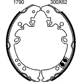 Комплект тормозов, барабанный тормозной механизм BSF 1194744983 6607 0 6607 IGON5K изображение 0