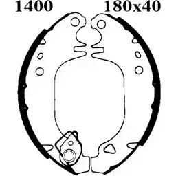 Комплект тормозов, барабанный тормозной механизм BSF 1194745017 7036 0703 6 C0F31 изображение 0