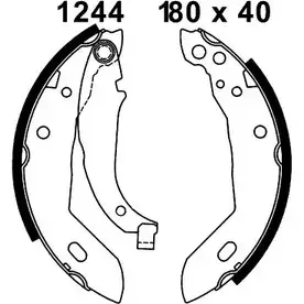 Комплект тормозов, барабанный тормозной механизм BSF 7196 1194745084 07 196 EJ2FLW изображение 0