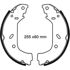 Комплект тормозов, барабанный тормозной механизм BSF 0726 5 7265 1194745120 YFBI80R изображение 0