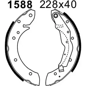 Комплект тормозов, барабанный тормозной механизм BSF 0 7316 2Y1CA 7316 1194745157 изображение 0