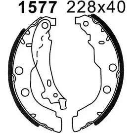 Комплект тормозов, барабанный тормозной механизм BSF IC7DPM 1194745160 073 21 7321 изображение 0