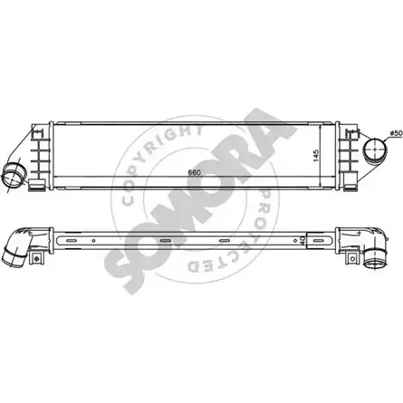 Интеркулер SOMORA 5E7I 0 093645A IOW4F 1198169440 изображение 0
