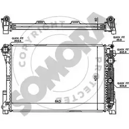 Радиатор охлаждения двигателя SOMORA CZB9 I 171440B CN0UBI5 1198169510