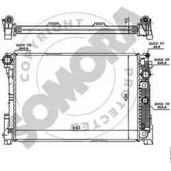 Радиатор охлаждения двигателя SOMORA 171440A OKFN T 1198169511 EJRA8