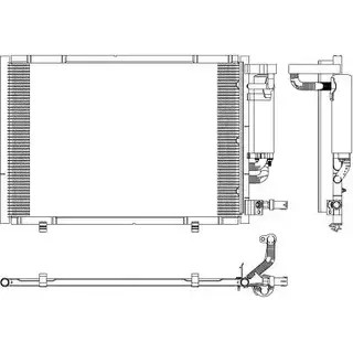 Радиатор кондиционера NRF 1198177361 2 ZXD36 NX4KNO 350297