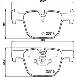 Тормозные колодки, дисковые, комплект A.B.S. 46LE5 1198183956 QHPAY W P06072 изображение 0