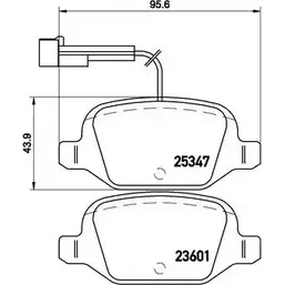 Тормозные колодки, дисковые, комплект A.B.S. P23146 6P3M H 27UJM 1198184226 изображение 0