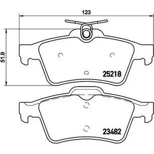 Тормозные колодки, дисковые, комплект A.B.S. 0L67 J EBM50 P61110 1198185144 изображение 0