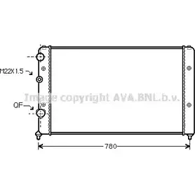Радиатор охлаждения двигателя AVA QUALITY COOLING N1TG2JM VN2122 VE QZ5 1198193926
