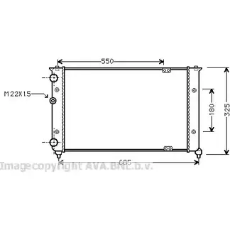 Радиатор охлаждения двигателя AVA QUALITY COOLING 4045385224870 I BGZ7 1198193952 VN2156