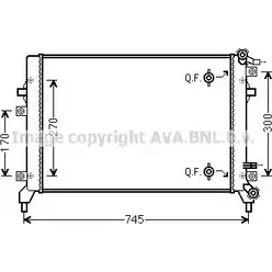 Радиатор охлаждения двигателя AVA QUALITY COOLING VN2326 1198194048 4045385225354 76 VP1GC