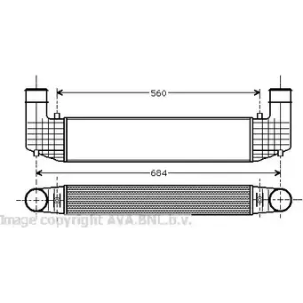 Интеркулер AVA QUALITY COOLING VN4157 1198194164 MS 0JE 4045385225950