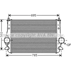 Интеркулер AVA QUALITY COOLING TW 908WS 1198194204 C7EUH VN4251