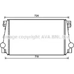 Интеркулер AVA QUALITY COOLING 1198194230 409L8 VN4371 U D86OJ изображение 0