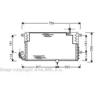Радиатор кондиционера AVA QUALITY COOLING VN5139 1198194250 4045385226412 0J58G G